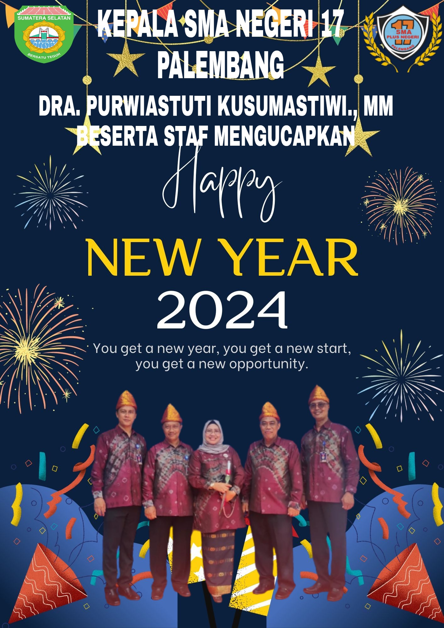 Ucapan Selamat Tahun Baru 2024 Dari SMA N 17 Palembang